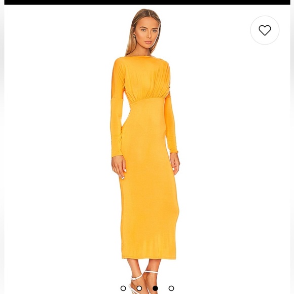 Pascal Dress in Tangerine- the Line by K (small) - Picture 3 of 8